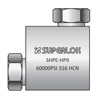 BMT SUPERLOK high-pressure elbow; manufacturer catalog illustration.