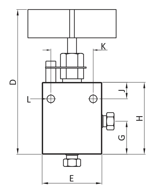 BMT SUPERLOK SHNV Two-way angle body pattern.