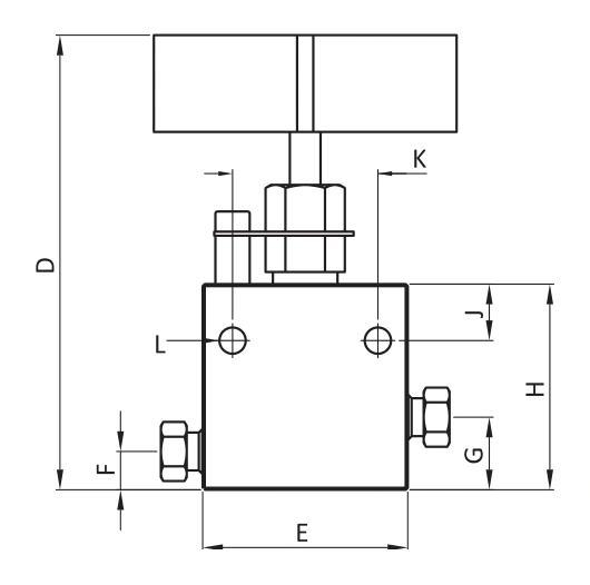 BMT SUPERLOK SMNV Two-way straight body pattern.