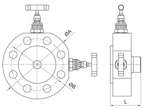 BMT SUPERLOK MF1V3 monoflange family drawing; catalog bonnet arrangement shown.