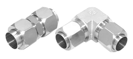 BMT SUPERLOK 37-degree flared straight and elbow fittings.