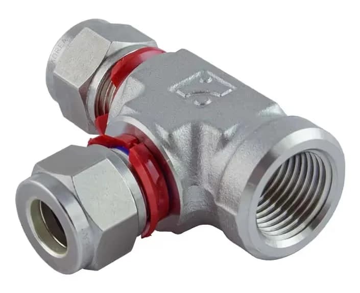 BMT SUPERLOK i-Fitting SFRTI — Female Run Tee with red installation check ring(s)