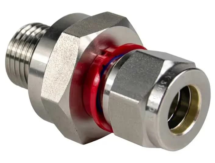 BMT SUPERLOK i-Fitting SOSCI — O-Seal Straight Thread Connector with red installation check ring(s)