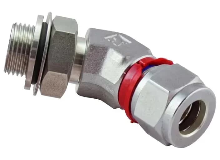 BMT SUPERLOK i-Fitting SPHMEI — 45° Positionable Male Elbow with red installation check ring(s)