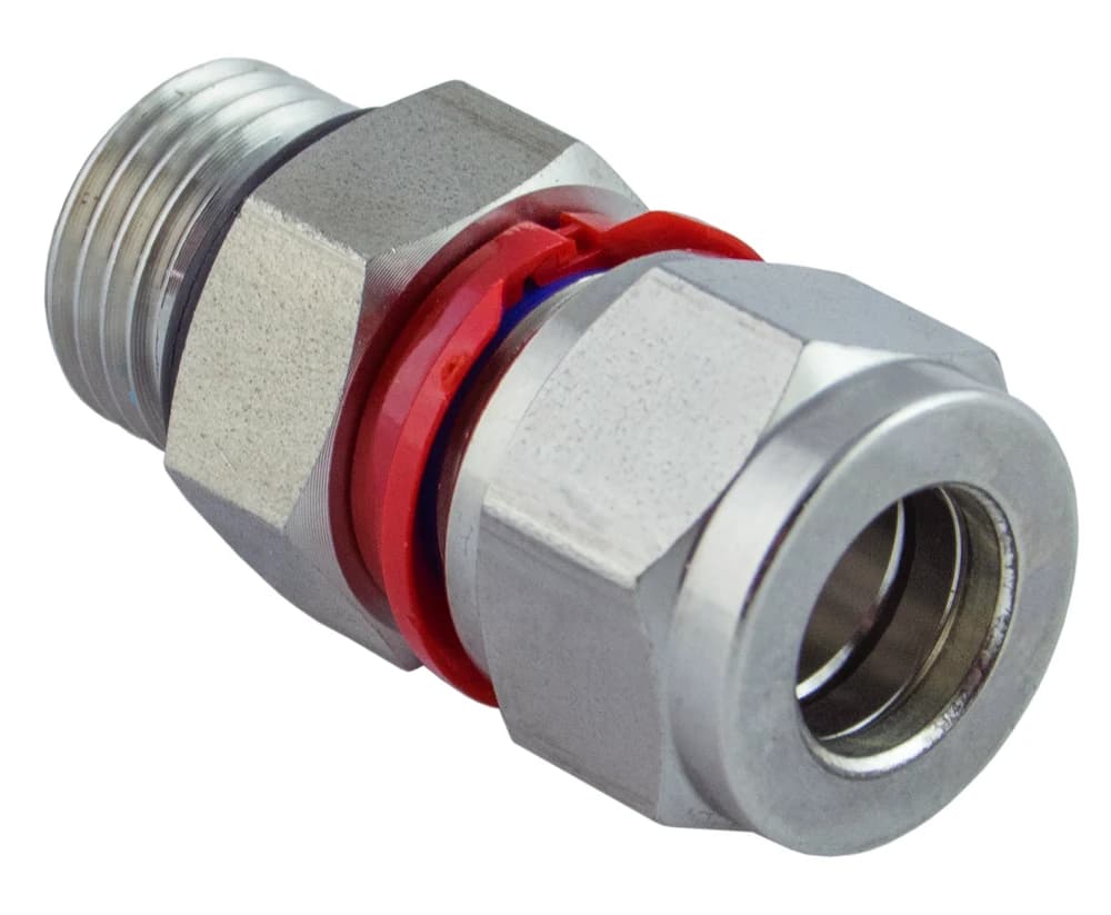 BMT SUPERLOK i-Fitting SSMCI — SAE/MS Male Connector with red installation check ring(s)