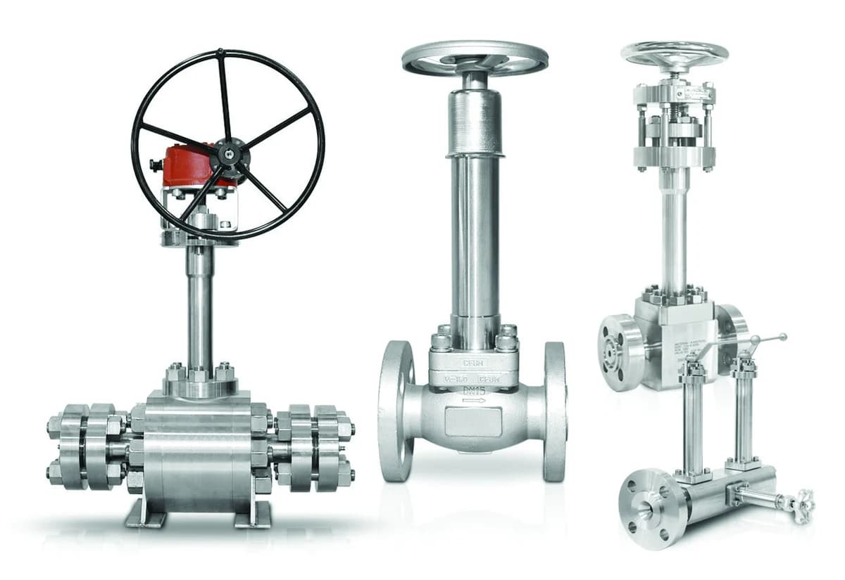 BMT extended-bonnet cryogenic ball, globe and block-and-bleed valves