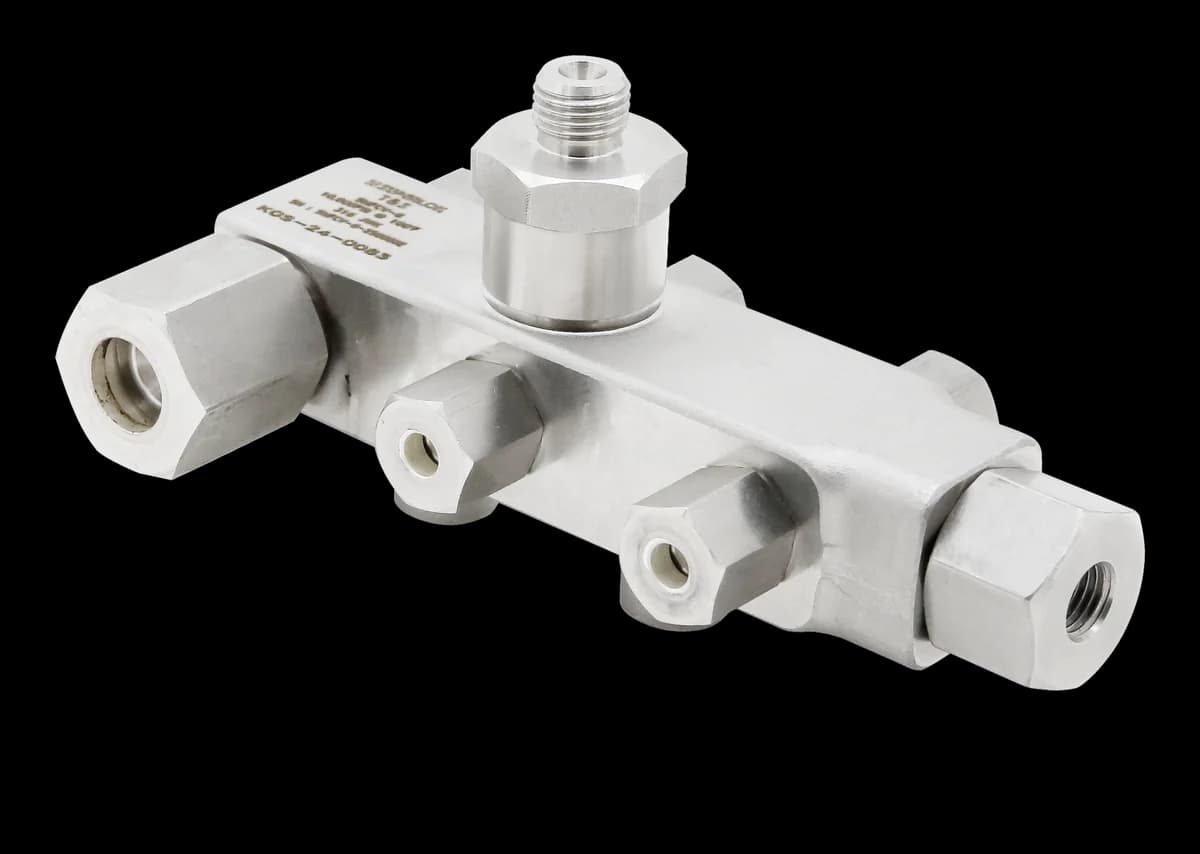 BMT SMFCV six-port high-pressure manifold check valve