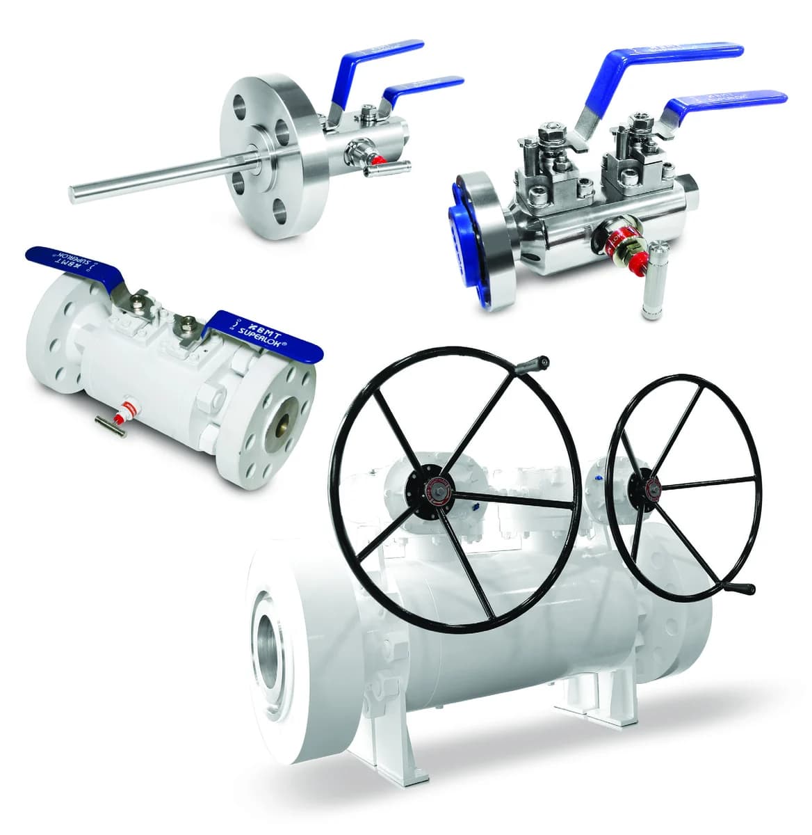 BMT process double block-and-bleed valves with lever and gear-operated configurations
